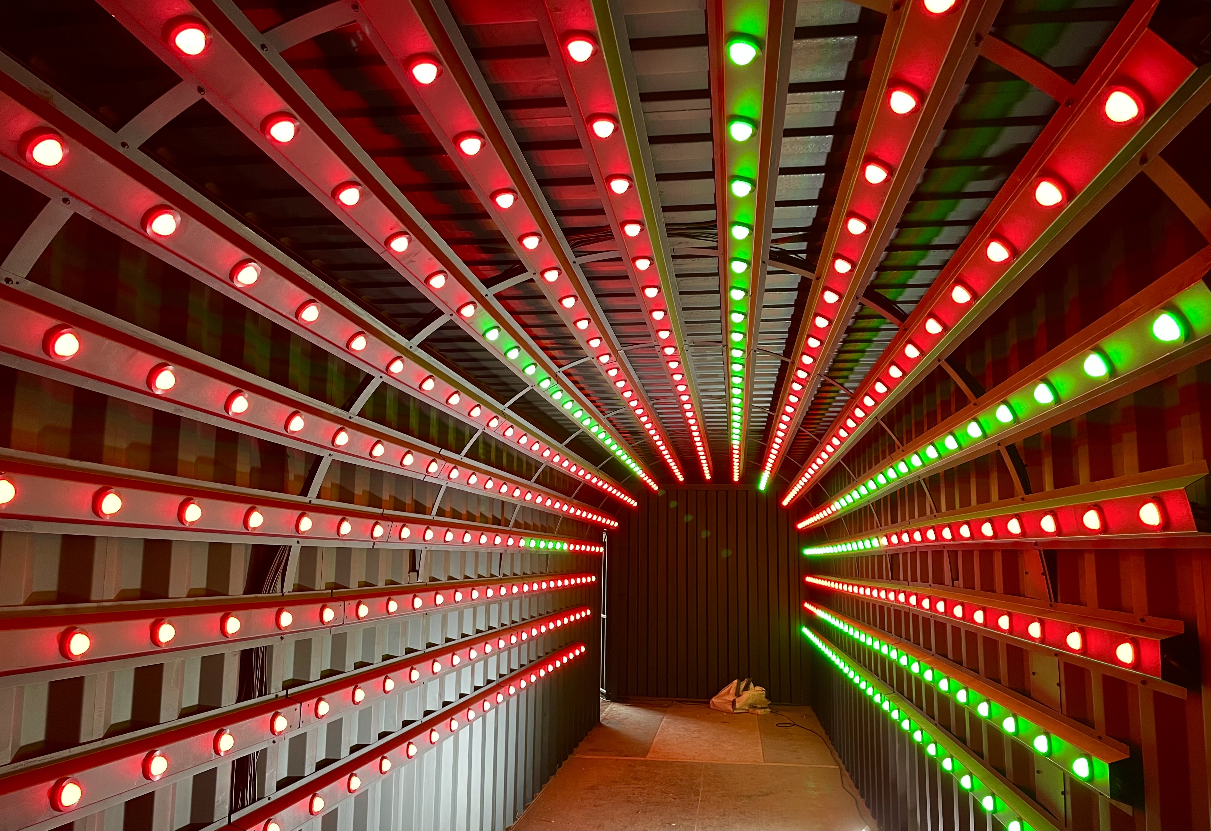 Conduit LED Lighting system in Tunnel